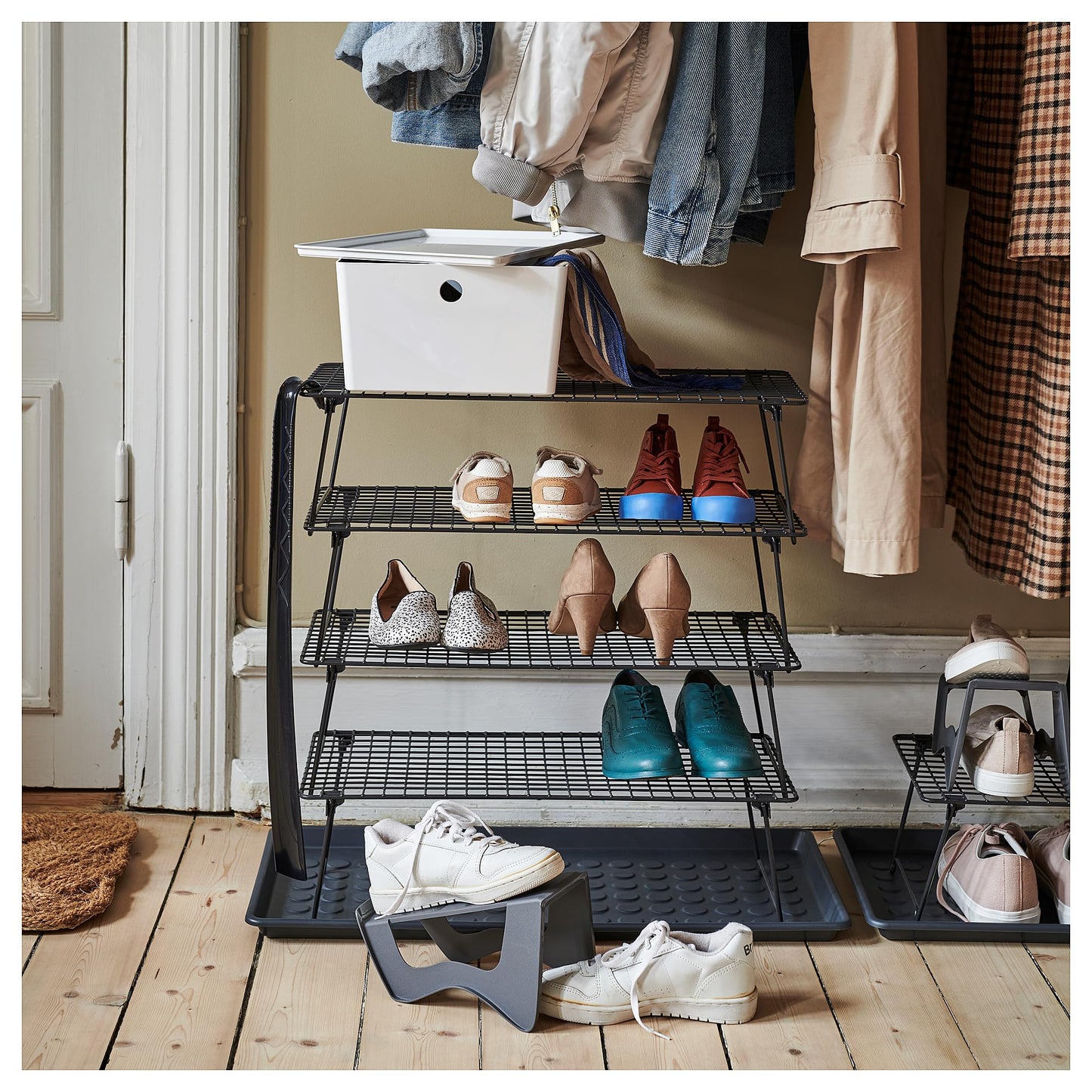IKEA BAGGMUCK - Tappetino per scarpe, 71 x 35 cm, colore: grigio