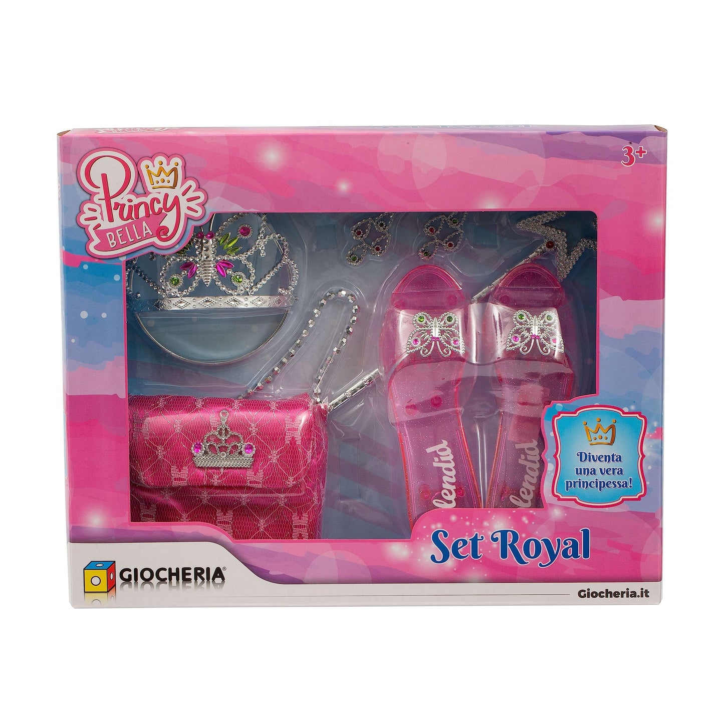 LIBROLANDIA Giocheria GGI190208 PRINCY Bella - Set Principessa Completo di Tanti Accessori