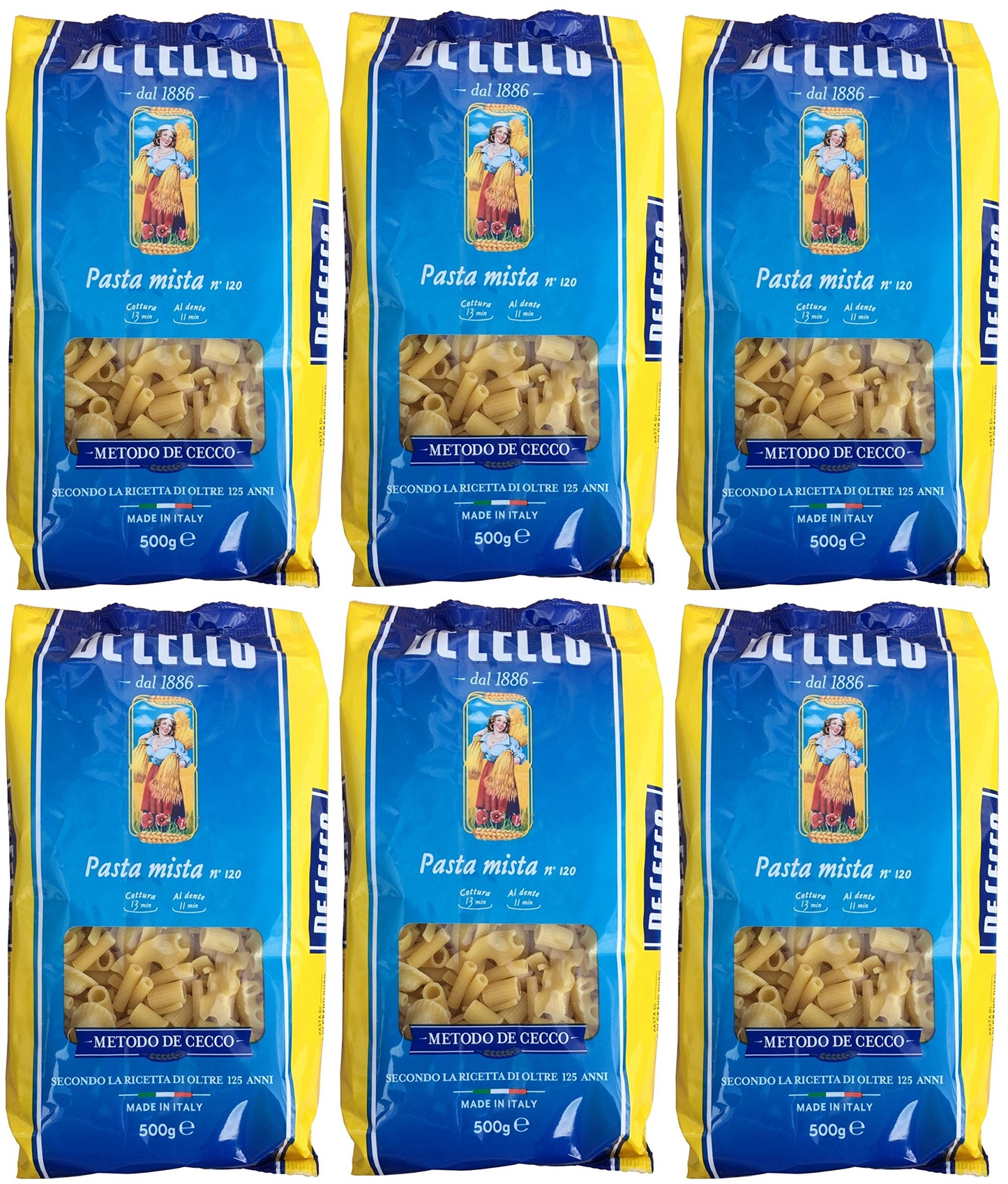 10 x Cecco Pasta Mista No. 120. Italian Mixed Pasta 500g