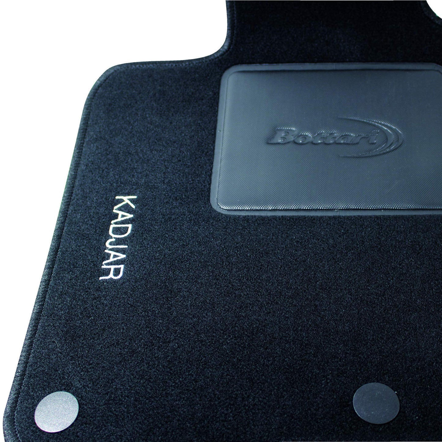 Bottari 39086 Set Tappeti Auto su Misura in Moquette per Modello Kadjar , Nero, 4 Pezzi