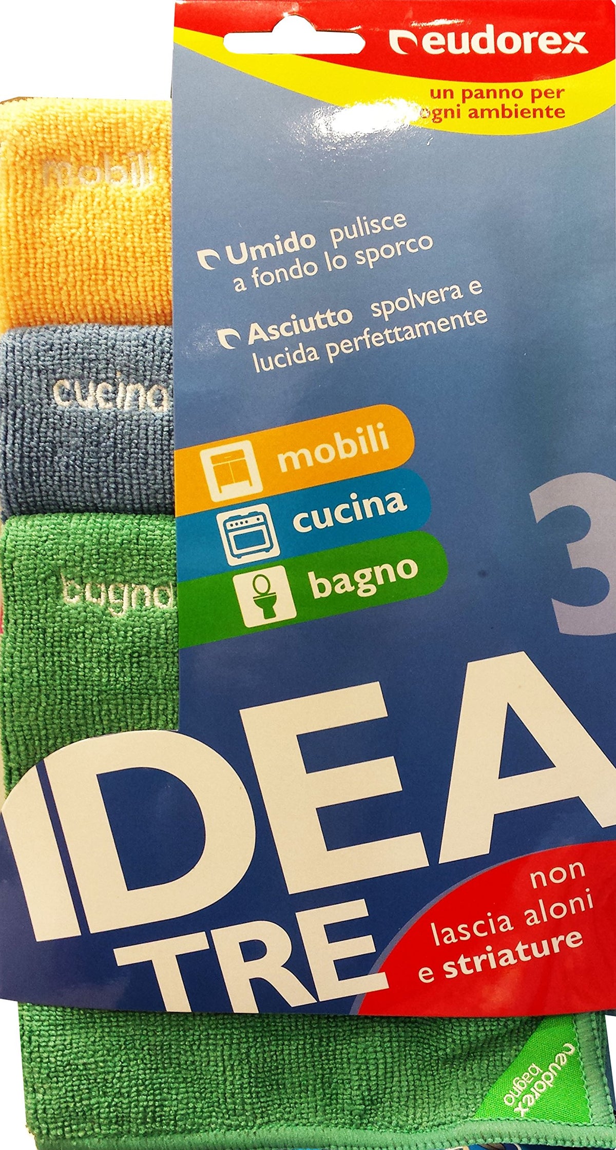 20 x EUDOREX Panno Multiuso Idea 3 3 PEZZI