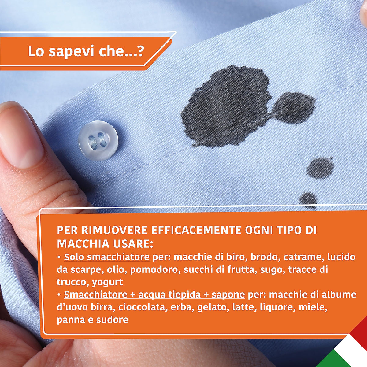 PULISVELT | Smacchiatore a Secco per Indumenti, Rapido ed Efficace, Rimuove Ogni Tipo di Macchia, 150 m