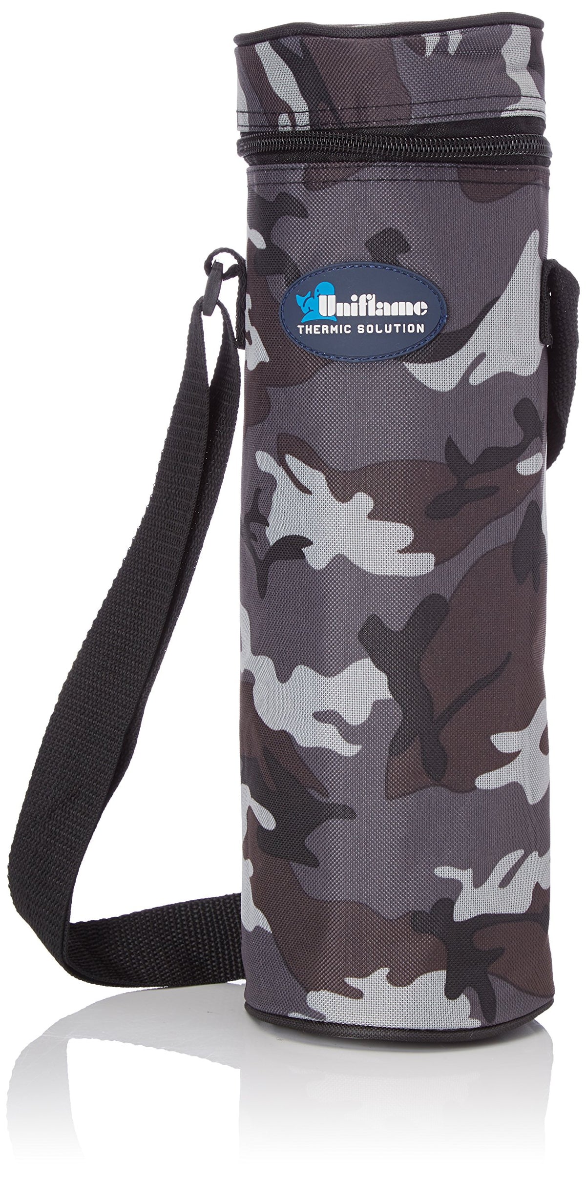 UNIFLAME Portabottiglie Termico Corpo in Alluminio Riflettente 'Cold & Cool'. Rivestimento in Tessuto Militare Poliestere 600D