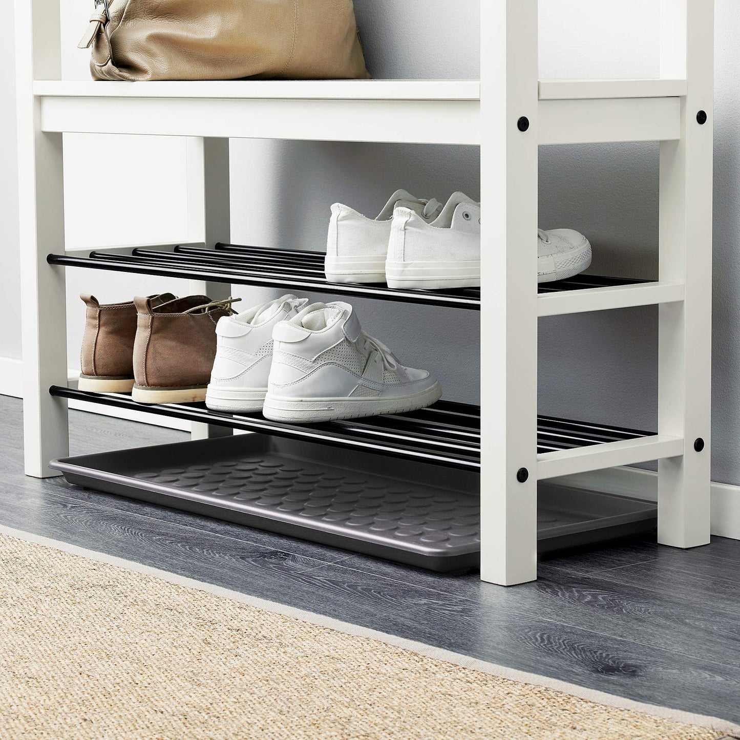IKEA BAGGMUCK - Tappetino per scarpe, 71 x 35 cm, colore: grigio