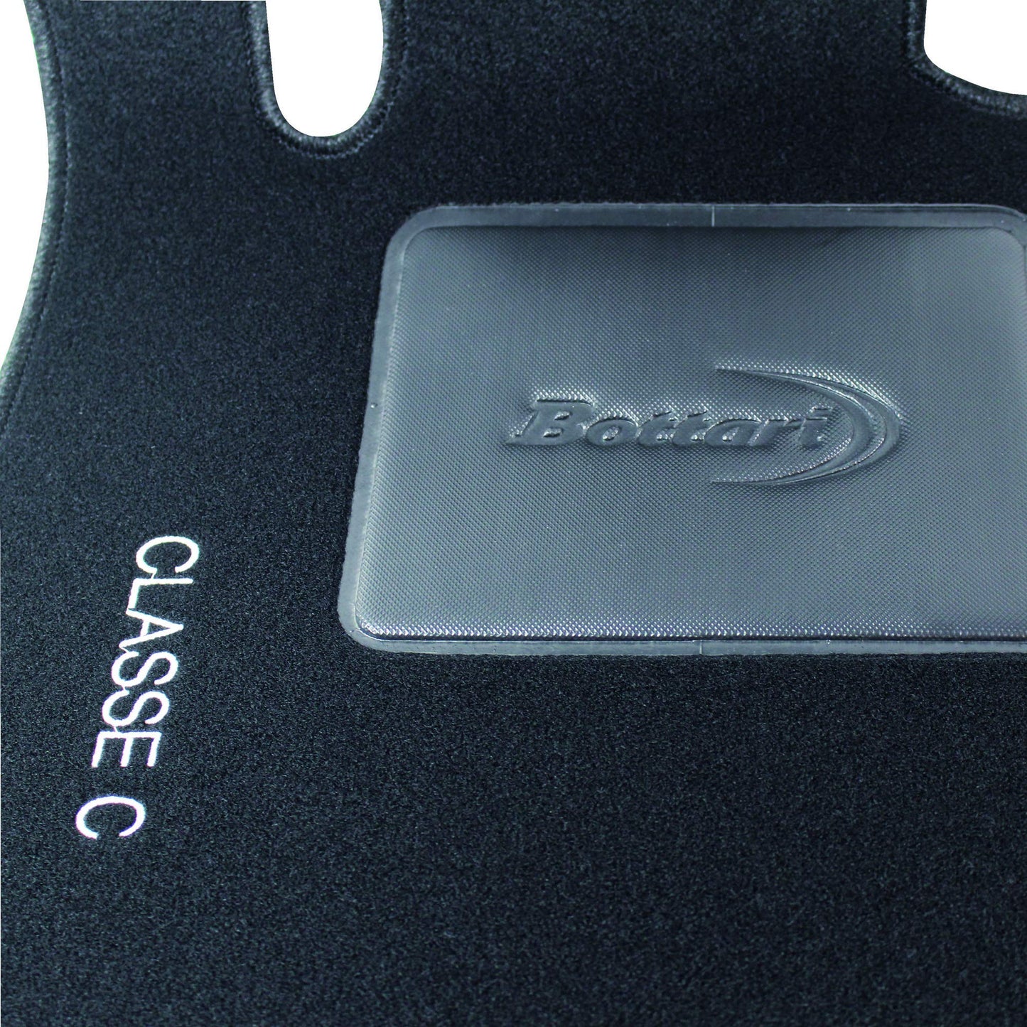 Bottari 39059 Set Tappeti Auto su Misura in Moquette per Classe C produzione dal 2015 ad oggi , Nero, 4 Pezzi