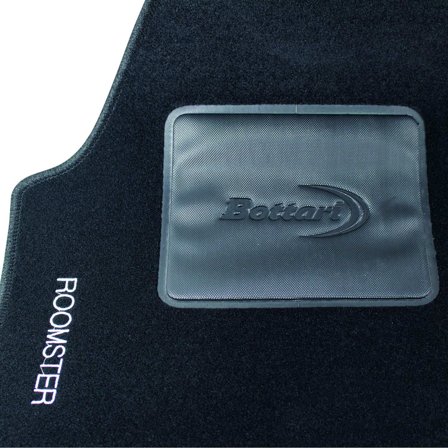 Bottari 39091 Set Tappeti Auto su Misura in Moquette per Modello Roomster , Nero, 4 Pezzi