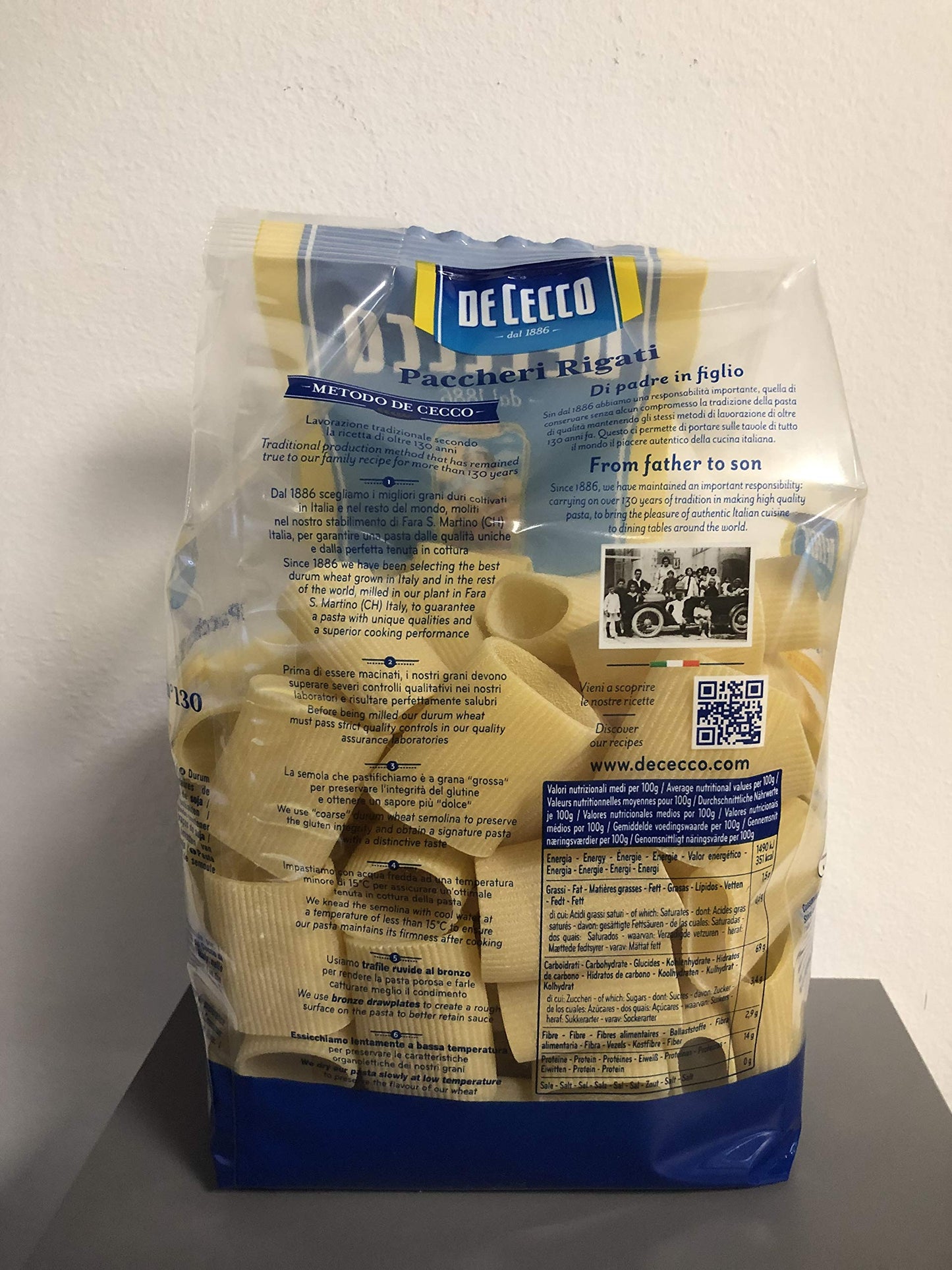 DE CECCO PACCHERI RIGATI N 130 GR500