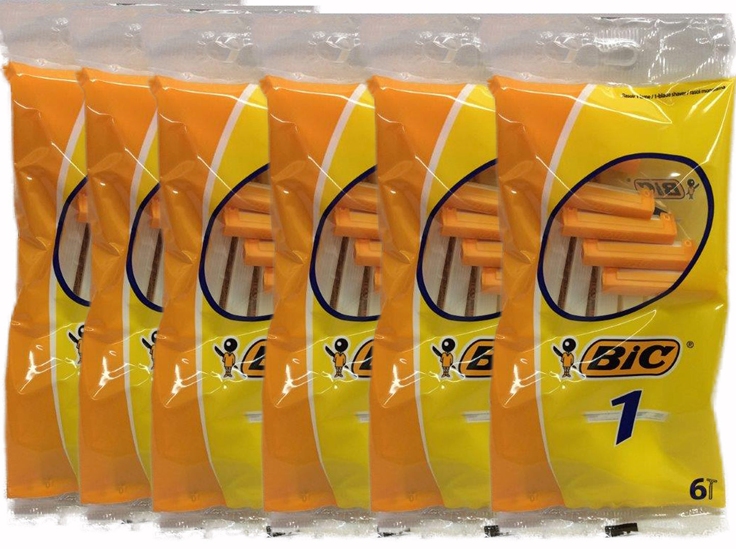 Bic - Rasoi usa e getta a lama singola, 6 pezzi (confezione da 12)