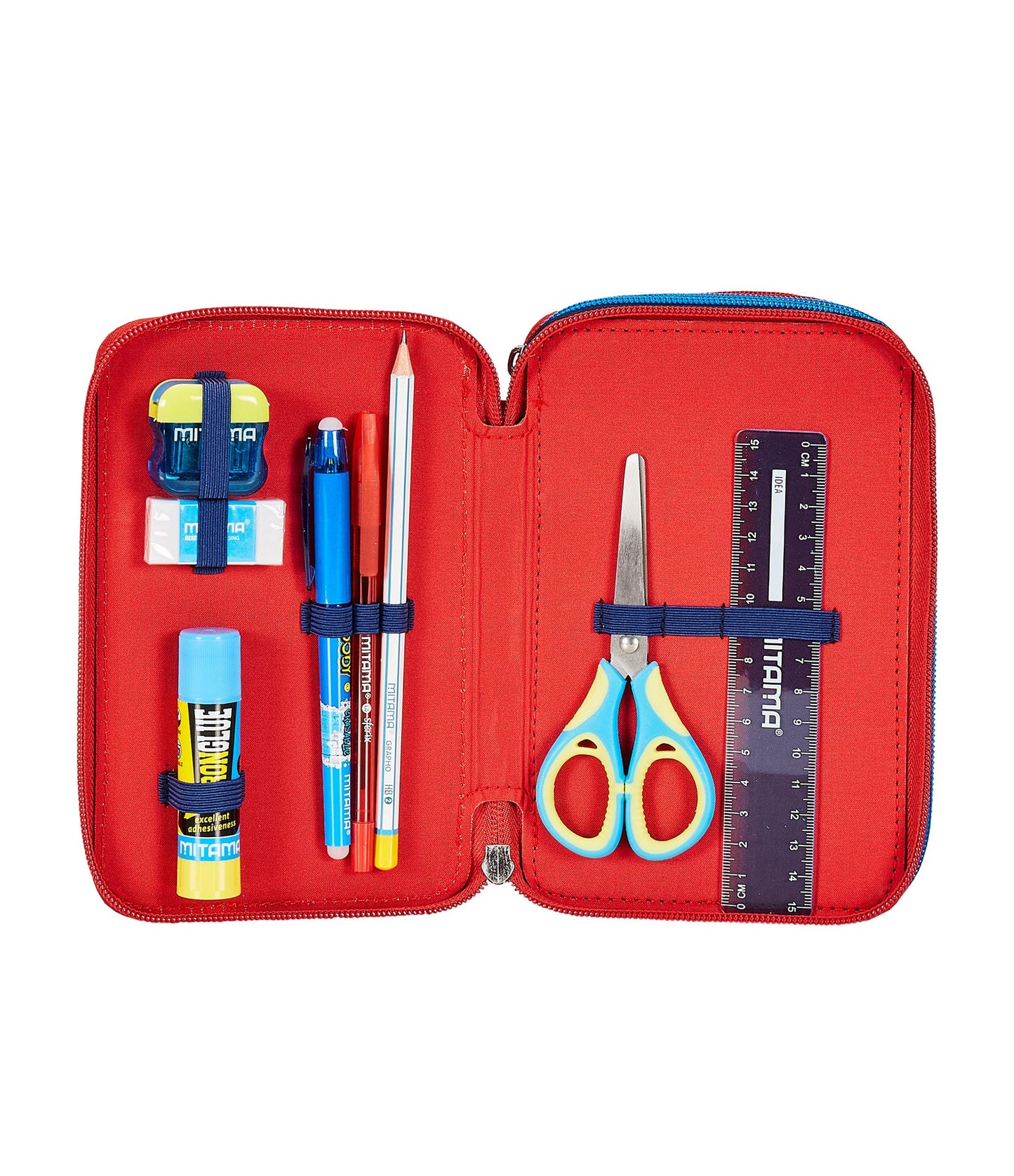Seven Astuccio Scuola 3 Scomparti, Disney - CAPTAIN AMERICA - LEGENDAY AVANGE, Blu Rosso - Portapenne Multi Scomparto Con Matite, Penne e Colori, Accessori Zaino, Zaino Scuola - Astuccio Bambino