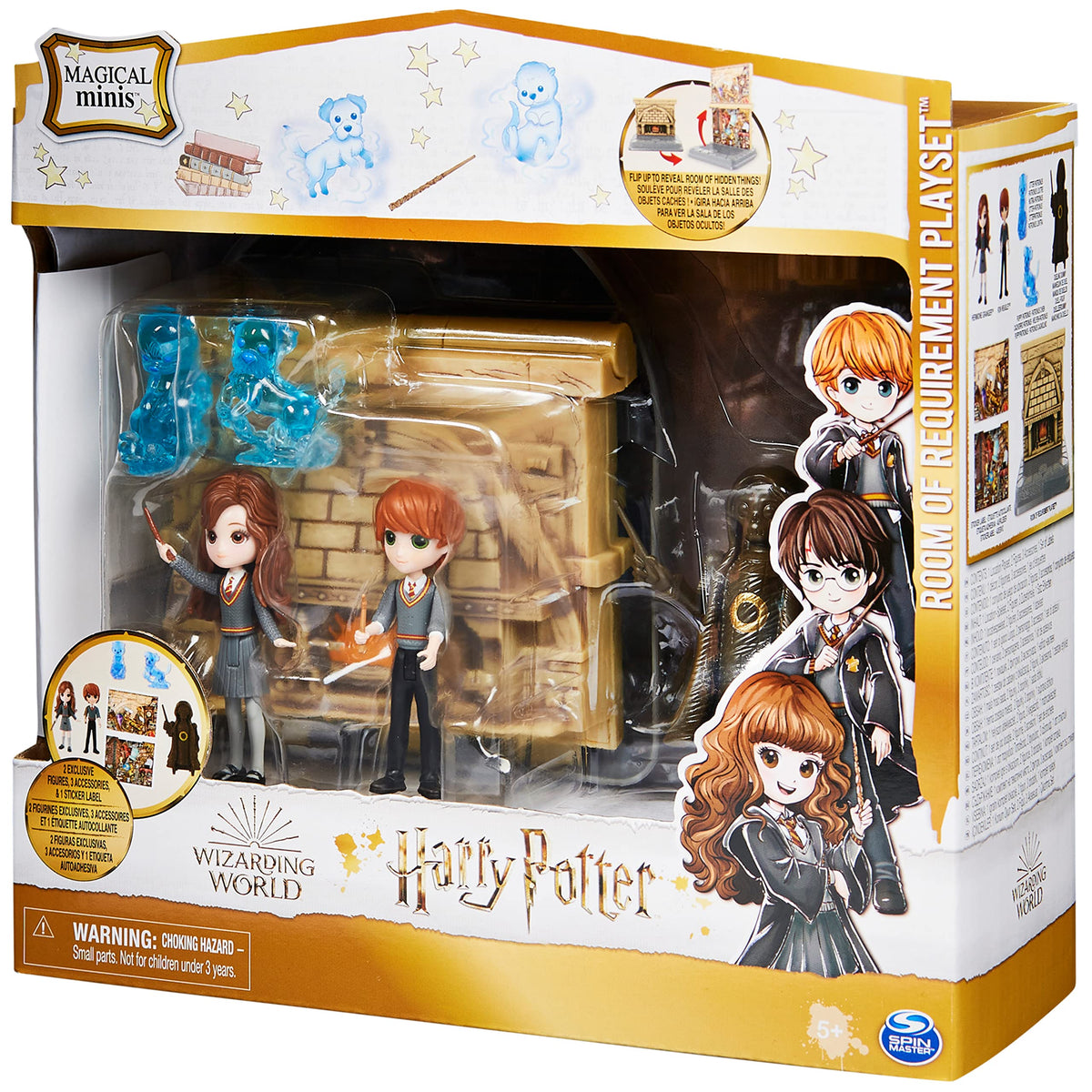 Wizarding World, set Stanza delle Necessità 2 in 1 con 2 bambole articolate e 3 accessori, collezione Harry Potter, giocattoli per bambini dai 5 anni in su