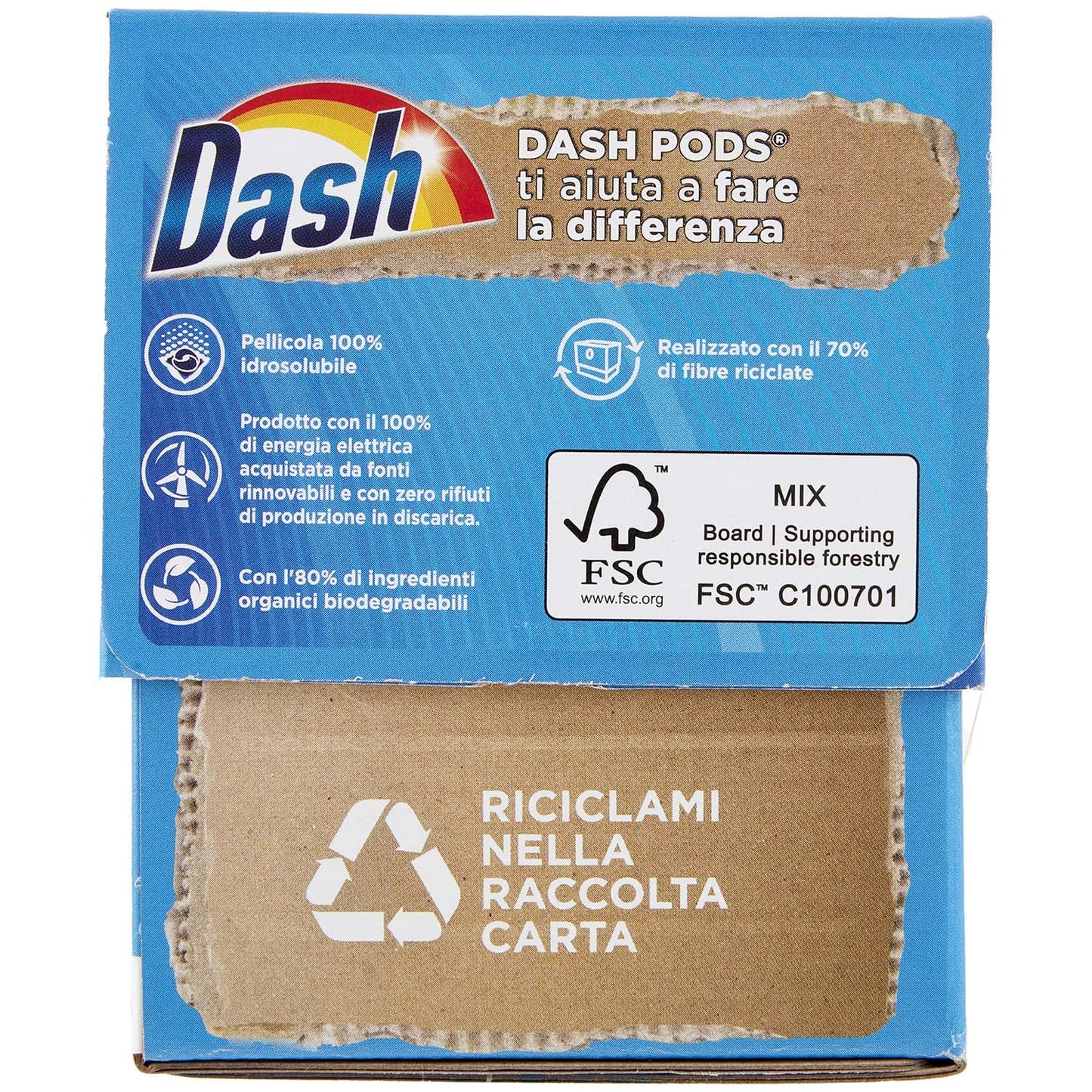 Dash Detersivo Lavatrice Pods Ambra 31 Lavaggi, 31pz