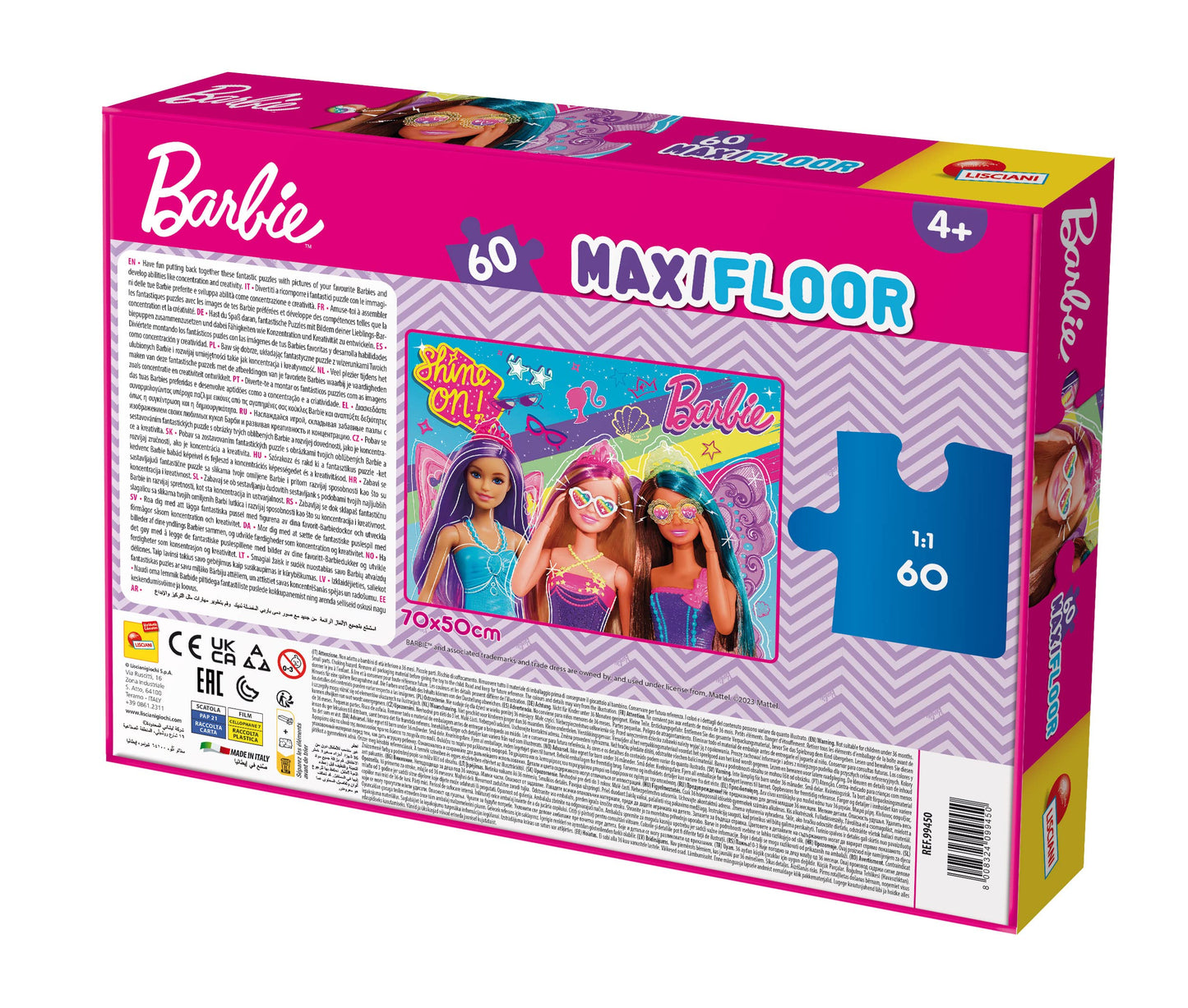 Lisciani Giochi Barbie Puzzle Maxifloor 60, 99450