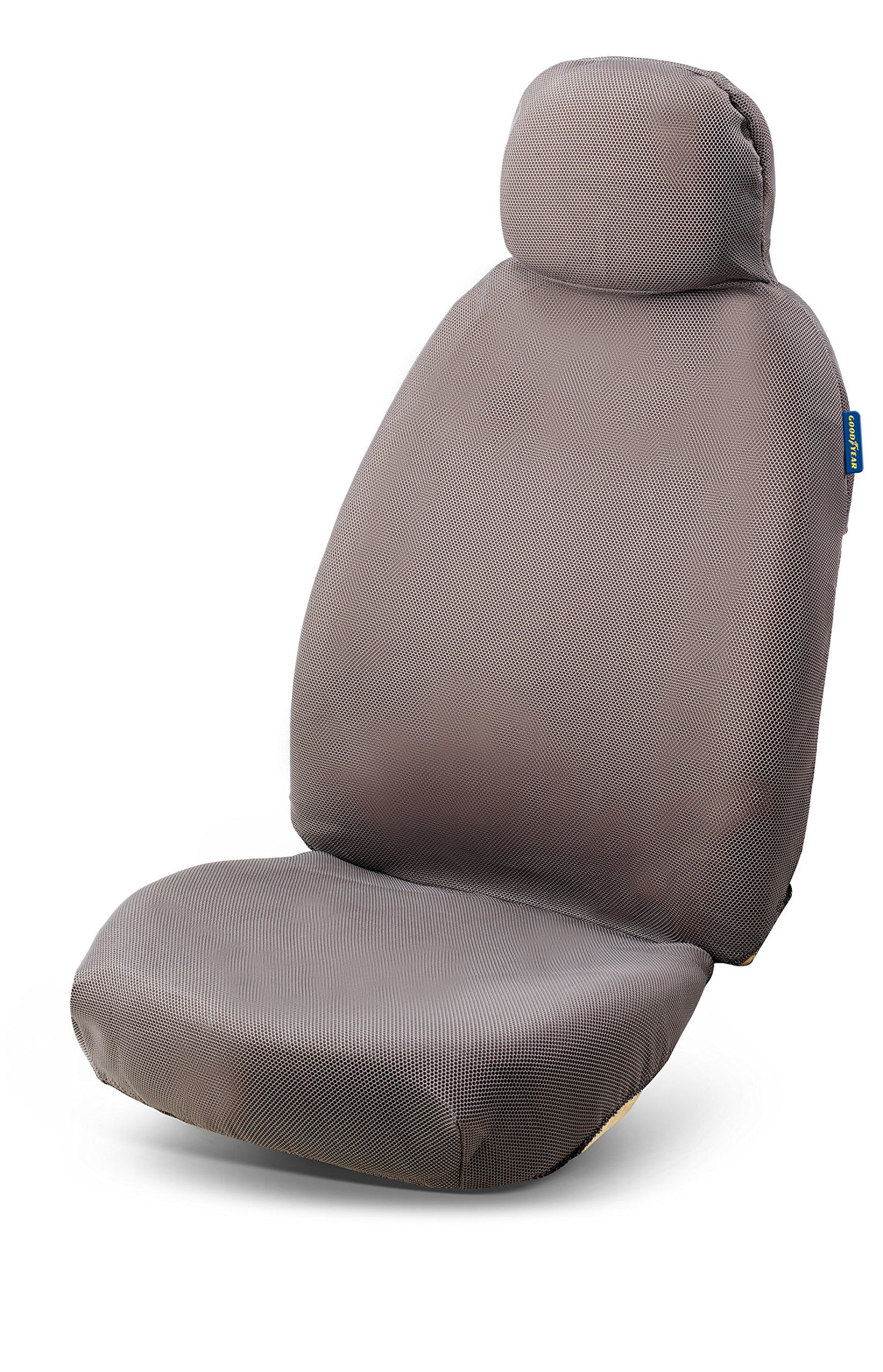 GoodYear 77122: Fodera Singola Universale per Auto, Tessuto Drill Alta qualità, Colore Grigio