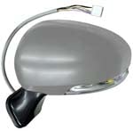 RETROVISORE ELETT. Term. Rib. C/Fan. Destro [Lato Passegero] per Auto: Prius - Calotta da VERNICIARE