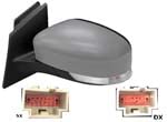 RETROVISORE ELETT. TERM. C/FANALINO Destro [Lato Passegero] Per Auto: FOCUS - CALOTTA DA VERNICIARE - SONDA ASF. 8PIN