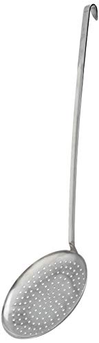 F.Lli Gnali Bacicio Schiumarola in Acciaio Inossidabile 18/10 di Altissima qualità. Finitura Lucida. Lunghezza Manico Cm. 50.