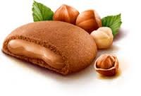 Vicenzi: Biscotti Frolla Italiana "Grisbi Hazelnut" ripieni di Crema di Nocciola 150 g Confezione da 8