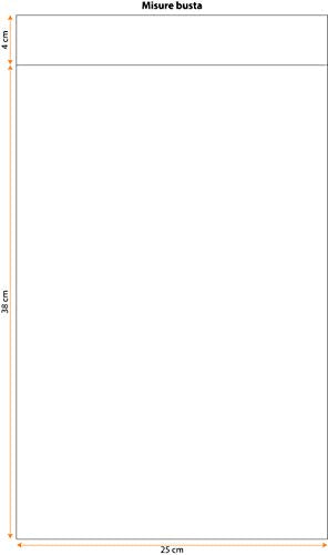 Italpak Buste Metallizzate 'Tinta Unita', Sacchetti Regalo Metallizzati