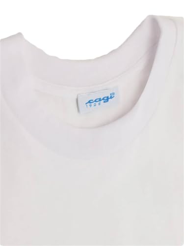 CAGI Maglia Uomo 1306 Girocollo Alto Mezza Manica Cotone Senza Cuciture ai Lati