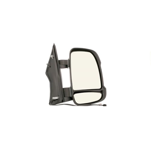 CG94 - Specchietto Retrovisore Elett. Term. Braccio Corto con Fan. - Compatibile per Auto Jumper - Calotta Nera