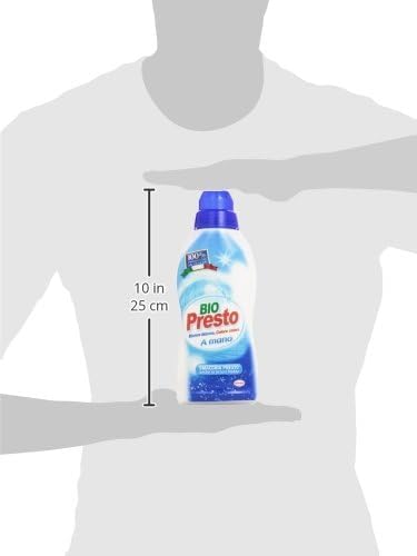 Bio Presto Liquido Detergente a Mano, Smacchia Presto, Anche in Acqua Fredda - 750 ml, 5 confezioni