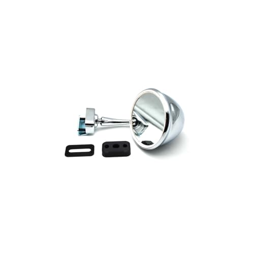 CG94 - Specchietto Retrovisore a Calice Cromato a Morsetto per Auto F. 126/126 bis