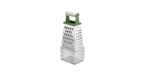Tescoma 643788 gattugia 4 lati con Contenitore Handy, Acciaio Inox, Bianco, 22 x 9 cm