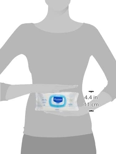 Mustela Salviette Detergenti, Avocado Naturale Perseose e Aloe Vera - 70 Pezzi