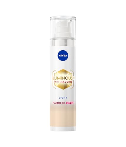 NIVEA Cellular Luminous630 Fluido CC Cream SPF 30 3-in-1 40 ml Crema colorata viso con pigmenti incapsulati e tripla azione anti-macchie antimacchie Acido Ialuronico