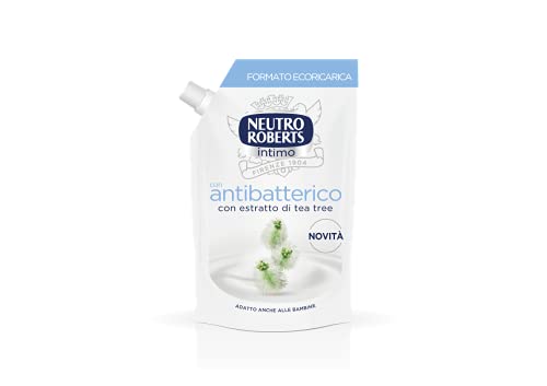 Neutro Roberts Ecoricarica Detergente Intimo, Ricarica Detergente per l'Igiene Intima con Camomilla, 100% Naturale, Adatto a Pelli Sensibili, per Donne e Bambini, Flaconi da 400 ml