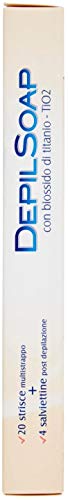 Depilsoap Strisce Corpo con Biossido di Titanio, Pelli Delicate - 20 pezzi