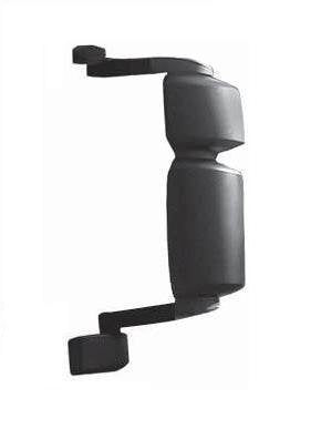 RETROVISORE ELETT. Termico Braccio Medio Sinistra [Lato Guida] per Auto: STRALIS - Calotta Nera - Braccio 424MM - C/SONDA