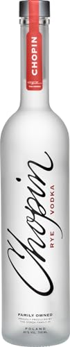 Chopin Rye - Wodka dal Sapore Piccante con Note di Pepe Nero, 40% Bottiglia da 700ml