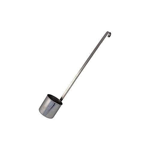 F.Lli Gnali Bacicio Mestolo Cilindrico per Olio in Acciaio Inossidabile 18/10 di Altissima qualità. Finitura Lucida. Lunghezza Totale Cm. 50, Recipiente Cm. 8Xh.8.