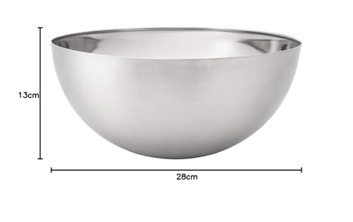 Ikea Blanda Ciotola, Acciaio Inossidabile, Argento, 28x28x13 cm