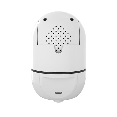Superior Electronics Security iCM001 - Telecamera WiFi di Sorveglianza da Interno HD 1080p 2.4GHz con Visione Notturna e Audio Bidirezionale - Intercettazione Movimenti - Zoom Manuale - Rotazione 360°