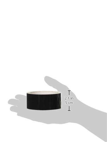 Geko - Nastro adesivo in alluminio, alta temperatura, 40 mmx9m, Nero, 1 pezzo