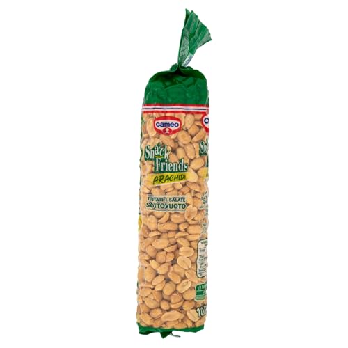 Cameo Snack Friends Arachidi Tostate e Salate, Arachidi Tostate e Salate Confezionate in Busta Sottovuoto per Mantenerne la Croccantezza, Senza Olio di Palma, Vegano, 1 Kg Complessivo