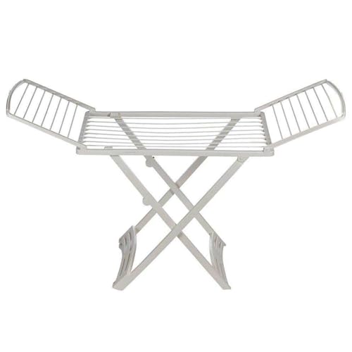 Gimi Zaffiro Stendibiancheria da Pavimento, Stendino a Cavalletto, da Esterno, con Ruote, Richiudibile, Spazio di Stenditura 20 m, in Resina 100%, 182 x 55 x 88 cm