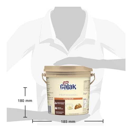 GALAK PROFESSIONALE Crema Spalmabile al Cioccolato Bianco, Secchiello 3kg