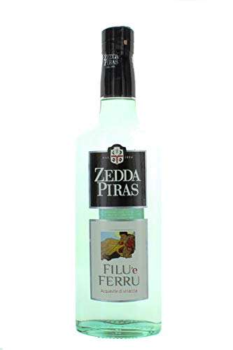 Zedda Piras Filu ’e Ferru Grappa Aromatizzata da Semi di Finocchio Selvatico, 42% Vol, Bottiglia in Vetro da 70 cl