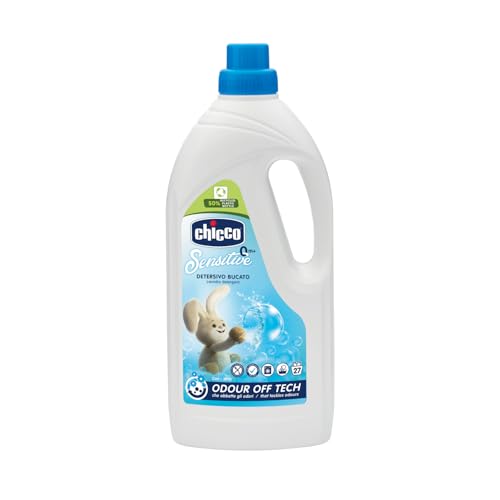 Artsana Chicco Sensitive Detersivo Bucato Ipoallergenico, rimuove Macchie e Odori, 0+ Mesi - 1.5 L
