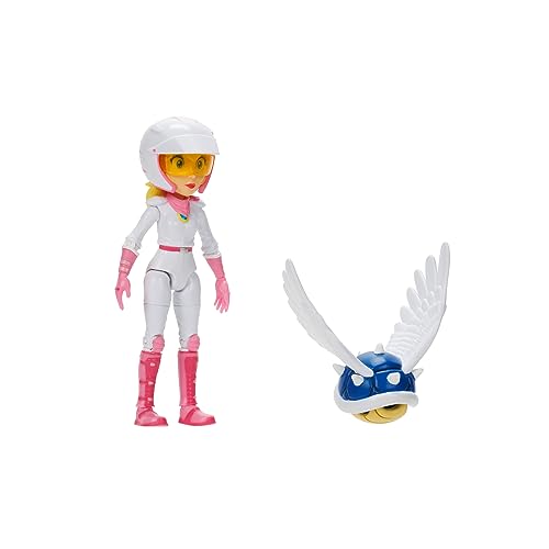 Nintendo Super Mario Movie – Action figure di Biker Peach alta 13 cm, articolata ed estremamente dettagliata, con guscio spinato alato. Direttamente dal film! Per bambini e collezionisti
