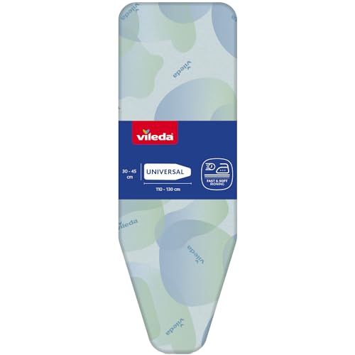 Vileda 172217 Premium 2-in-1 Ironing Board Cover Suitable for Boards 110-130 x 30-45 cm