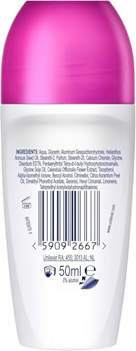 Dove, Deodorante Roll On Advanced Care Açai, Deodorante Antitraspirante, Formula Delicata Con Tripla Azione Idratante, Protezione Fino a 48 Ore, Deodorante Uomo e Donna, 50 ml