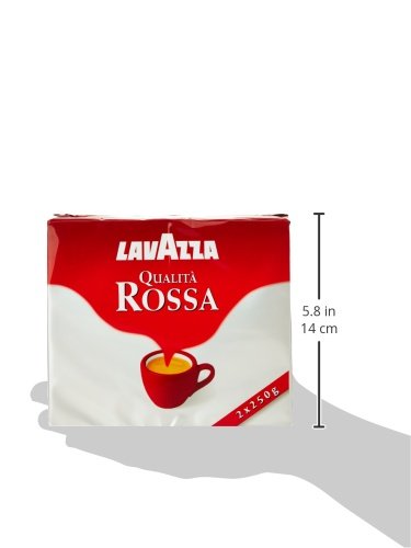 Lavazza Rossa, Miscela di Caffè Macinato - 2 x 250 gr - Totale: 500 gr