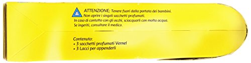 Vernel - Sacchetti Profumati, Fior Di Gelsomino, Per Armadi E Cassetti, Con Lacci In Seta Per Appenderli - 3 Pezzi - [confezione da 10]
