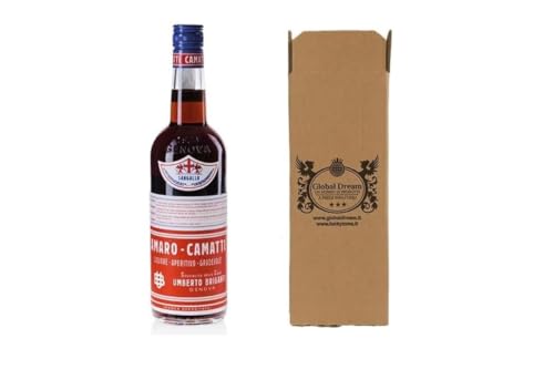 Amaro Camatti Liquore Aperitivo Digestivo Italiano, 1000 ml, Liquido, Bottiglia di Vetro