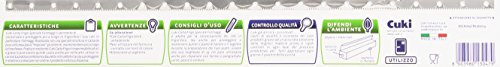 Cuki - Carta Frigo, Speciale Fromaggi, Conserva a Lungo la Freschezza, Carta Pura Cellulosa Transpirante - 4 confezioni da 16 metri [64 metri]