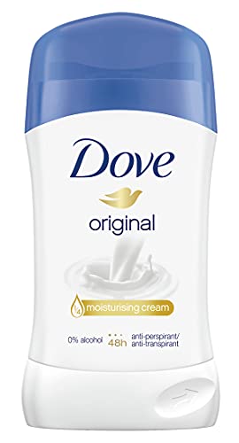 Dove Deodorante stick originale anti-traspirante protegge 48 ore dall'odore del corpo e dall'umidità delle ascelle, 40 ml, 1 pezzo